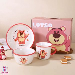 ⁦طقم أدوات مائدة سيراميك 5 قطع من ديزني تصميم لوتسو الأصلي⁩ - الصورة ⁦1⁩