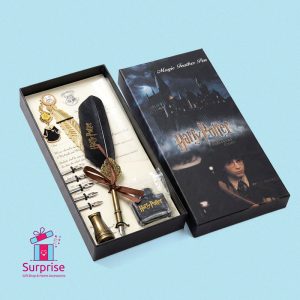 ⁦طقم قلم ريشة وحبر بطابع هاري بوتر⁩ - الصورة ⁦2⁩