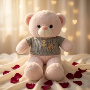 ⁦دبدوب فرو مرتدي تيشيرت 50 سم⁩ - الصورة ⁦1⁩