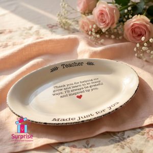 Best Teacher Porcelain Plate - Image 1