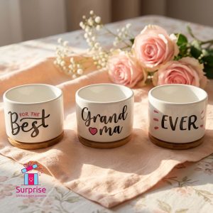 Best Grand Mom Decore Cup Set - Image 1