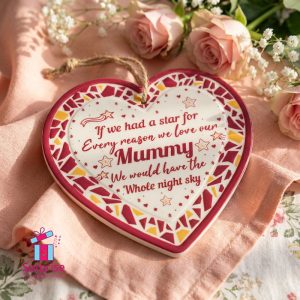 ⁦لوحة معلقة كوستر على شكل قلب⁩ - الصورة ⁦1⁩