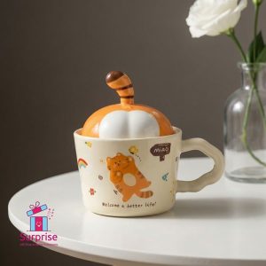 3D Cat Tail Porcelain Mug 350 ml - Image 1