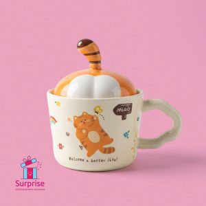 3D Cat Tail Porcelain Mug 350 ml - Image 2