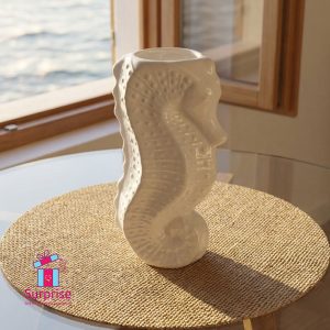 ⁦ديكور فرس بحر مصنوع من البورسالين⁩ - الصورة ⁦1⁩