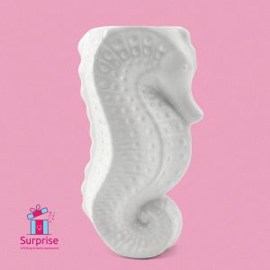 ⁦ديكور فرس بحر مصنوع من البورسالين⁩ - الصورة ⁦2⁩