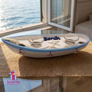 Nautical Boat Candle Holder - Image 1