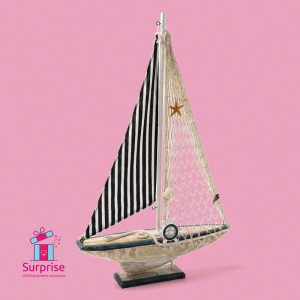 Nautical Wooden Sailboat Decor - Image 2