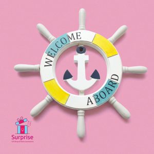 Decorative Nautical Wooden Ship Wheel - Image 2