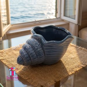 Porcelain Conch Shell Decor - Image 1