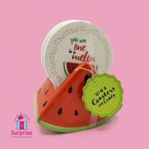 Watermelon Coaster Caddy Set - Image 2