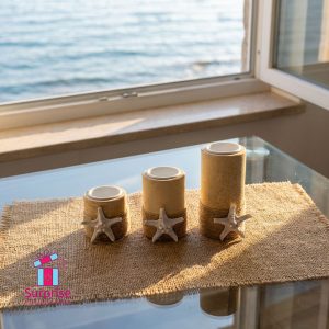 Nautical Starfish Candle Holders - Image 1