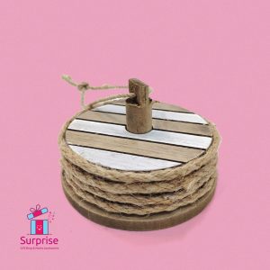 Seashore Wooden Coaster Set - Image 2
