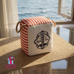 Nautical Lighthouse Fabric Doorstop - Image 1