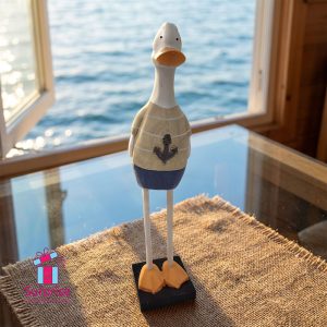 Nautical Anchor Duck Figurine - Image 1