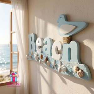 Decorative Beach Wooden Wall Hook - Image 1