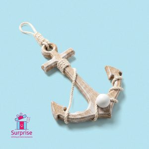 Decorative Nautical Wooden Wall Anchor - Image 2