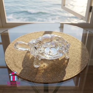 Clear Glass Turtle Decor - Image 1