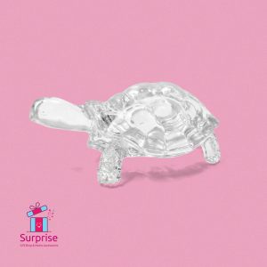 Clear Glass Turtle Decor - Image 2