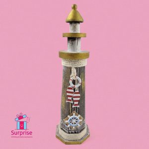 Decorative Wooden Lighthouse - Image 2