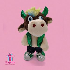 Musical Eid Dancing Cow Toy Repeats What You Say and Sings Eid Songs 30 cm - Image 2