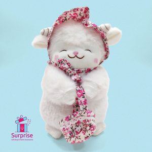 ⁦خروف العيد فرو 22 سم⁩ - الصورة ⁦2⁩