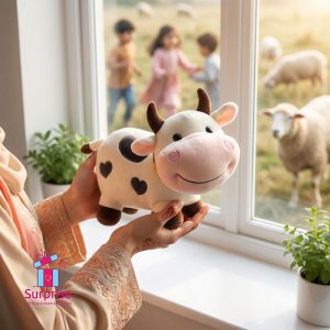 Eid Cow Plush Toy 20 CM - Image 1