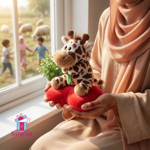 Eid Cow Heart Plush Toy 13 CM - Image 1