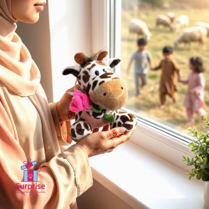 Eid Cow Rose Plush Toy 13 CM - Image 1