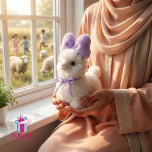 Eid Llama Plush Keychain - Image 1
