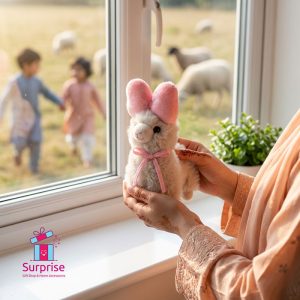 Eid Llama Plush Keychain - Image 1