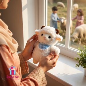 Eid Sheep Plush Keychain - Image 1