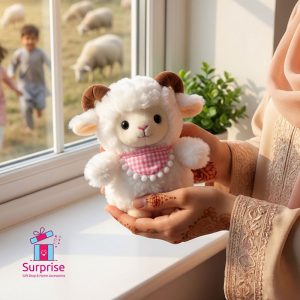 Eid Sheep Plush Keychain - Image 1