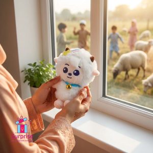 Eid Sheep Plush Keychain - Image 1