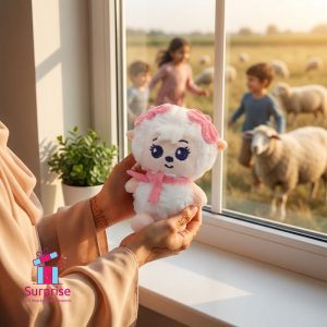 Eid Sheep Plush Keychain - Image 1