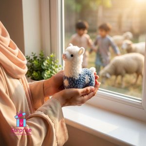 Eid Sheep Plush Keychain - Image 1