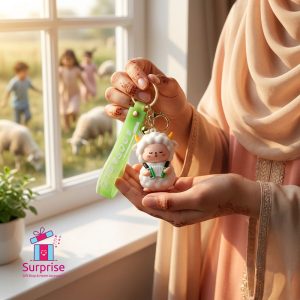 Eid Sheep Rubber Keychain - Image 1