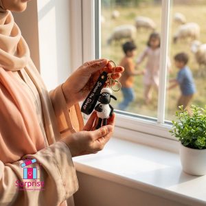 Eid Sheep Rubber Keychain - Image 1