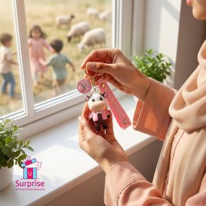 Eid Cow Rubber Keychain - Image 1