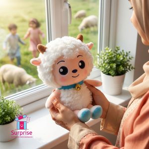 خروف العيد فرو 25 سم - الصورة 1