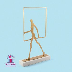 Modern Walking Man Sculpture - Image 2