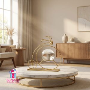 ⁦تحفة دراجة كريستال ذهبية⁩ - الصورة ⁦1⁩