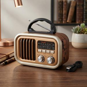 NNS Retro Portable Bluetooth Radio - Image 1