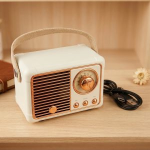Retro Portable Bluetooth Speaker & Radio - Image 1