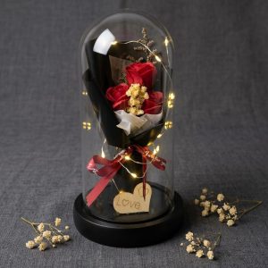 LED Acrylic Dome Flower Bouquet - Image 1