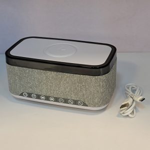 Bluetooth Speaker Alarm Clock with Colorful Night Light & Wireless Charger - Image 3