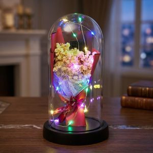 LED Acrylic Dome Flower Bouquet - Image 1