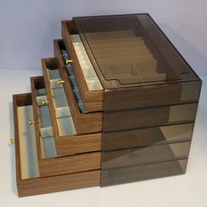 Luxury Acrylic Wood Jewelry Organizer 5-tier jewelry tower - Image 2