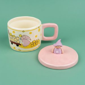 Porcelain Mug with Lid 350 ml - Image 2