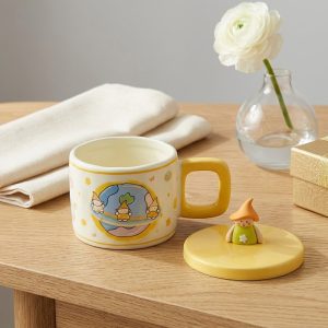 Porcelain Mug with Lid 350 ml - Image 1